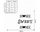 Home Sweet Home Quotes Wall Decal Motivational Vinyl Art Stickers
